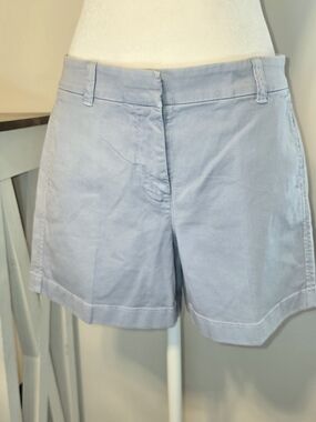 J Crew 5-Inch Stretch Chino Light Blue Shorts Women's Size 4